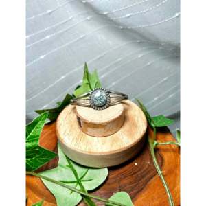 Dave Skeets New Lander Variscite & Sterling <b>Silver</b> Fashion <b>Cuff</b> <b>Bracelet</b> - Product Image 1