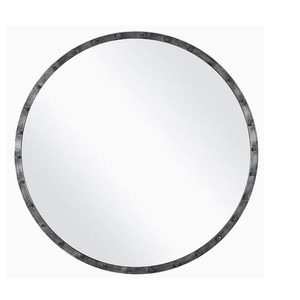 Le miroir mural rond en argent antique bruni pour ajouter une touche d'élégance à votre maison améliore l'espace en créant une ambiance apaisante - Product Image 1