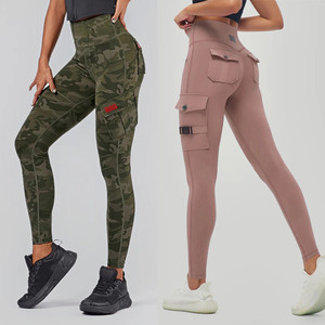 Trending <b>Leggings</b> <b>With</b> <b>Pockets</b> Sports Wear High Waisted Gym Wear Cargo Fitness Women Scrunch Butt Lift Workout Yoga <b>Leggings</b> - Product Image 2