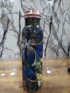 ขวดน้ำทองแดงทำมือขวดน้ำทองแดงพิมพ์ลายขวดทองแดงดีไซน์ล่าสุด - Product Image 4