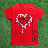 Camiseta personalizada 3D para hombre, camiseta de peso pesado de algodón orgánico de alta calidad, estilo Hip Hop