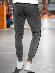 Pantalones para correr de lana de alta calidad para hombre, pantalones de chándal sólidos informales de otoño, pantalones de chándal de calle alta, pantalones al por mayor - Product Image 2