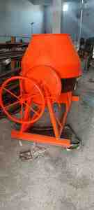 Industrial <b>concrete</b> mixer <b>machine</b> with hand wheel gear mechanism used for construction material mixing at worksite - Product Image 2