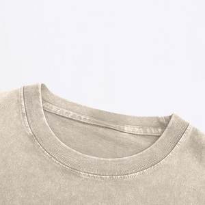 240g Hombres 100% Algodón O-cuello Camisetas Impresión de pantalla personalizada Camiseta Bordado Relieve Logo Camisa en blanco Hombre Verano sostenible Tops - Product Image 4