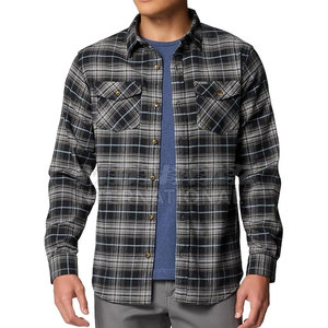 Camisas de franela a cuadros Retro de estilo urbano a la moda, diseño personalizado, ropa de calle de algodón 100%, característica transpirable - Product Image 2