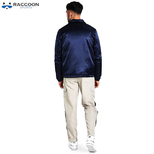 Veste de baseball réversible en satin écologique imperméable à séchage rapide Raccoon Sports avec manches en cuir, équipement de sport d'hiver - Product Image 2