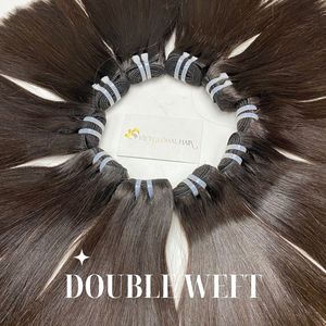 Cheveux vierges cambodgiens à double trame de couleur naturelle Bonestraight cheveux vietnamiens non traités - Product Image 2