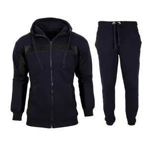 Autumn winter 2 piece 100% Fleece embroidered rain fabrics men windbreaker track custom Bestselling Track suit