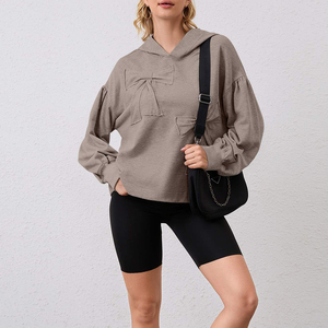 Custom Pullover Drop Pullover Sudadera con capucha casual streetwear Drop Shoulder figuras transpirable Eco friendly sudaderas de punto - Product Image 6