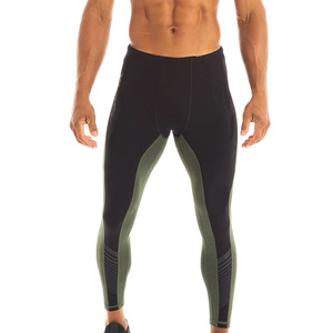 Couleur unie personnalisée hommes Athlétique Sports course Jogging jambières d'entraînement respirant Active Wear collants - Product Image 1