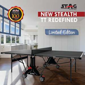 Stag Iconic Stealth Full-Size Professional <b>Table</b> <b>Tennis</b> Set Modern Indoor <b>Foldable</b> MDF <b>Table</b> for Outdoor Use - Product Image 5