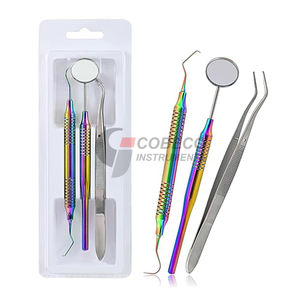 Kit d'examen orthodontique 3 pièces en acier inoxydable, instruments spécialisés pour l'évaluation des brackets et des fils - Product Image 4