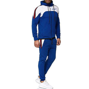 Venta caliente Pakistán personalizado hombres chándal completo Zip Jogger traje entrenamiento gimnasio conjunto chándal para hombres - Product Image 6