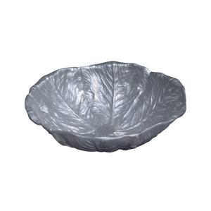 Cuenco para servir blanco redondo de metal decorativo de lujo superior con cuenco para servir con base de diseñador dorado para decoración de eventos de fiesta - Product Image 3