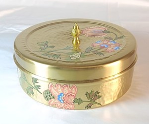 Fait à la main incroyable en laiton polonais boîte de rangement Table cuisine décoratif herbe et épices outil pour graines et épices boîtes en métal - Product Image 5