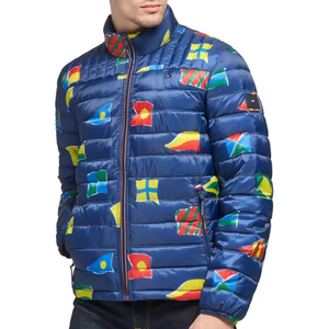 Veste matelassée pour homme, nouvelle collection, fabrication d'usine, couleur personnalisée, col montant, logo sur le devant, veste d'automne - Product Image 5