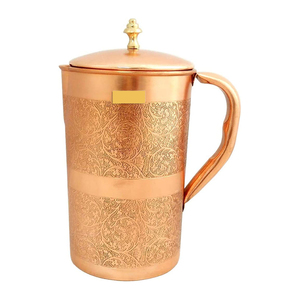 New Arrival <b>Copper</b> <b>Jug</b> Drinkware <b>Copper</b> Water <b>Jug</b> with Handgrip Handle From India Handcrafted <b>Copper</b> <b>Jug</b> Home Water Pots - Product Image 5