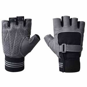 Gants de sport respirants en polyester pour hommes Protection UV pour le fitness, l'entraînement en plein air, l'haltérophilie, la vente en gros - Product Image 4
