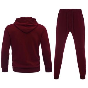 Nouveau sweat à capuche + pantalon de couleur unie pour hommes automne et hiver ensemble deux pièces ensemble de sport décontracté à la mode taille S-3XL survêtement pour hommes - Product Image 6