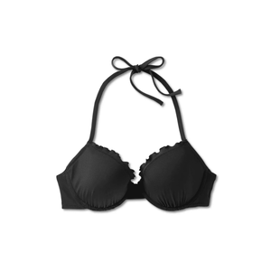 Shade Shore Top Bikini da Donna con Laccetto al Collo e Dettaglio a Volant, Set Leggero 2 Pezzi Nero, Disponibile Personalizzato dalla XXS alla XL - Per Costumi da Bagno e Abbigliamento da Spiaggia - Product Image 5
