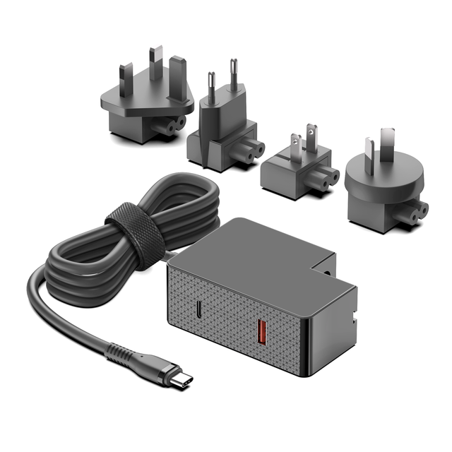 100W GaN USB C USB a Travel Charger Fast PD3.0 Interchangeable AC Plug High Efficiency Chargers & Adapters Usb c Power Supply