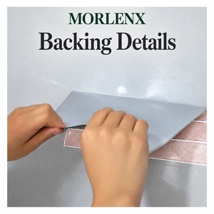 Papel Tapiz Autoadhesivo MORLENX con Efecto Piedra Rosa, Diseño de Azulejos Brillantes, para Decoración de Cocina - Product Image 4