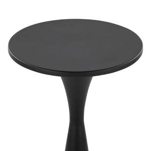Pilier Table d'appoint en métal noir Meubles d'appoint minimalistes modernes Table de chambre à coucher de salon Design unique Style contemporain - Product Image 5