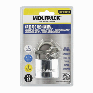 Stainless Steel Padlock Standard Shackle 50mm. - Product Image 4