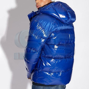 Fashion Mens Winter Jacket Puffer Style Quilted Hooded <b>Bubble</b> <b>Coat</b> Cotton Down Warm Closure Custom OEM Wholesale Outerwear - Product Image 2