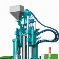 Máquina de Moldeo por Inyección Vertical de Alta Velocidad Huaguan Modelo HG-TW-120VR-2C, Control Inteligente, Fácil Operación, 1 Año de Garantía