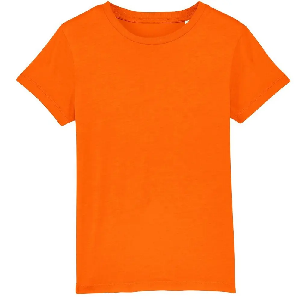 Nuovo colore unico cotone organico creatore icona t-shirt manica corta per adulti.