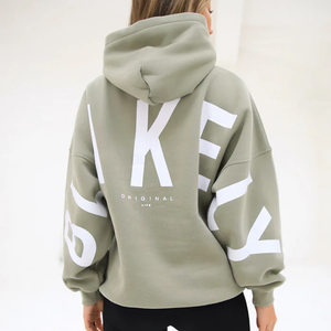 Logo personnalisé sweats à capuche oversize pulls à capuche sweats à manches longues polaire automne hiver vêtements hauts avec poche - Product Image 5