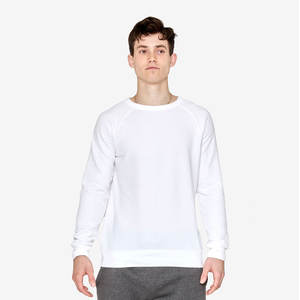 Sudadera de Cuello Redondo de Felpa Francesa de Algodón Orgánico de 685 GSM, Crea Tu Marca, Sudadera para Hombre con Mangas Raglán - Product Image 1