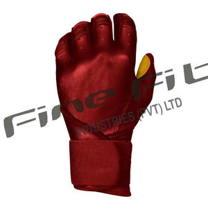 Gants de frappeur en cuir d'agneau personnalisés de haute qualité pour adultes gants de sport confortables à fermeture à boucle respirante pour gaucher - Product Image 3