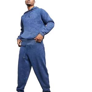 Dernier design de survêtement pour homme en denim délavé, de haute qualité, respirant, entièrement personnalisé, survêtement pour homme en denim délavé à prix raisonnable - Product Image 1