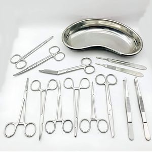 Juego de 20 Instrumentos Quirúrgicos Veterinarios Reutilizables de Acero Inoxidable DEBONAIRII para Perros y Caballos, Tijeras, Pinzas, Portaagujas - Product Image 2