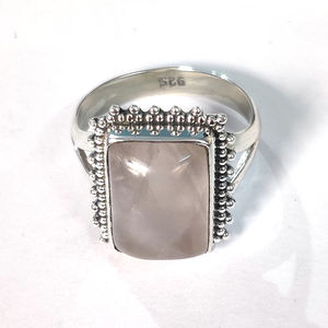 Iroc sales Wholesale Silver Jewellery Handmade <b>Ring</b> 925 Sterling Silver <b>Rose</b> <b>Quartz</b> <b>Ring</b> Designs For Girl - Product Image 4