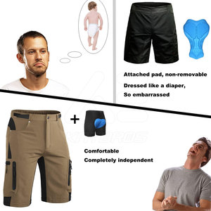 Men's <b>Cycling</b> <b>Shorts</b> Quick Dry Breathable Anti-Bacterial Eco-Friendly <b>Padded</b> Liner Brown Regular Fit <b>Short</b> Length - Product Image 4
