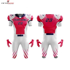 Fait sur mesure votre conception de logo avec uniforme de football américain imprimé numérique de qualité supérieure 100% vêtements d'équipe en polyester - Product Image 3