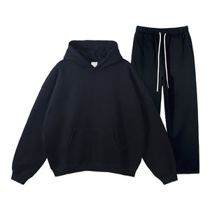 Chándal de Forro Polar Grueso para Hombre, Talla Grande, Algodón Pesado, Sudadera Holgada de Invierno, Logotipo Personalizado - Product Image 3