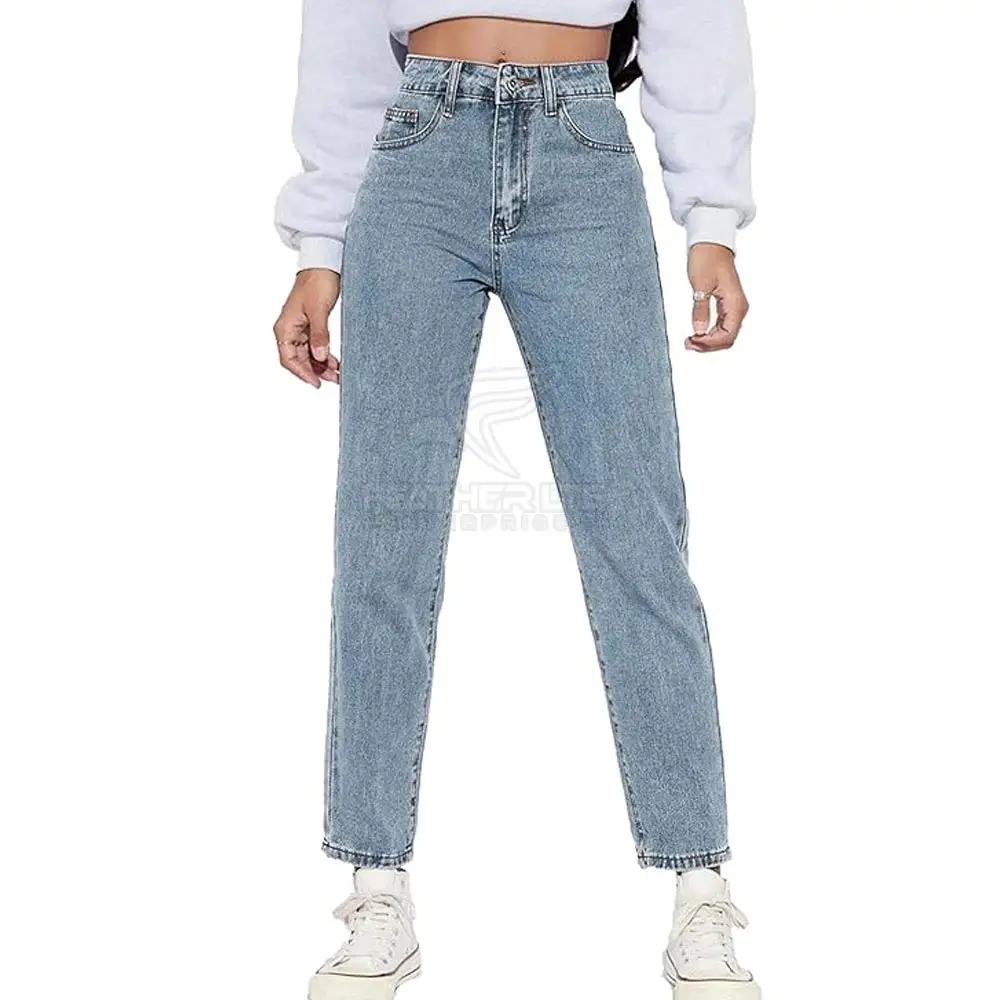 Projete sua própria calça jeans leve para mulheres, calça jeans feminina slim fit feita em promoção