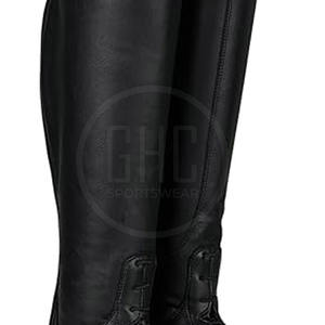 Botas de montar a caballo de cuero genuino de la mejor calidad en productos de caballo hechos a mano de color de bloque hechos en Pakistán - Product Image 2