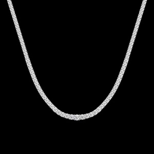 Collar de Tenis de Lujo con Diamantes Cultivados en Laboratorio de 1.99 CTW, 18 Pulgadas, Estilo Riviera, Oro Blanco de 14K con Baño de Rodio, 133 Piezas, Claridad VVS/VS - Product Image 3