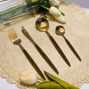 Juego de cubiertos de metal funcional y de moda para Grandes cenas familiares reuniones sociales bodas eventos presentaciones de catering - Product Image 3