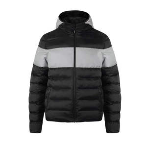 Chaqueta acolchada de peso pesado para hombre, decoración de logotipo con cierre de cremallera ligera de invierno, transpirable, impermeable, larga, al por mayor - Product Image 1