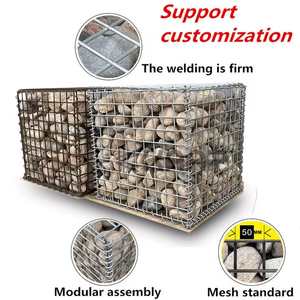 Tùy chỉnh nhúng nóng mạ kẽm gabion hàng rào thép hàn dây lưới lồng lục giác lỗ gabion hộp dệt dây sắt mạ kẽm - Product Image 6