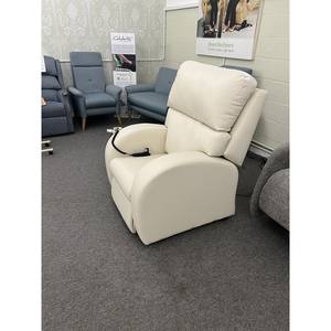 Sillón Reclinable Camelot Infinity Riser con Doble Motor, Inclinación en Espacio, Cuero Brisa, Hecho a Mano en Gran Bretaña, Moderno, Extensible, Madera y Tela - Product Image 2