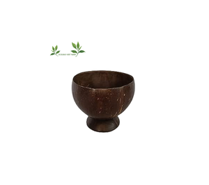 ถ้วยมะพร้าวธรรมชาติทำด้วยมือพร้อมขาตั้งโลโก้ออกแบบได้ตามต้องการจากผู้ผลิต Eco2go เวียดนาม - Product Image 1