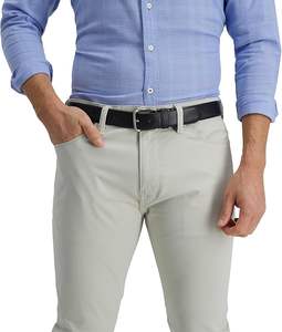 Cinturones de cuero genuino a la moda para hombre cuero de vaca elegante OEM personalizado con logotipo personalizado disponible a precios mayoristas - Product Image 5