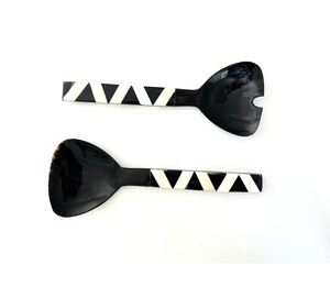 Ensemble de service à salade en corne de buffle design unique Serveur à salade Cuillère et fourchette Serveur à soupe en corne de luxe meilleure qualité - Product Image 4